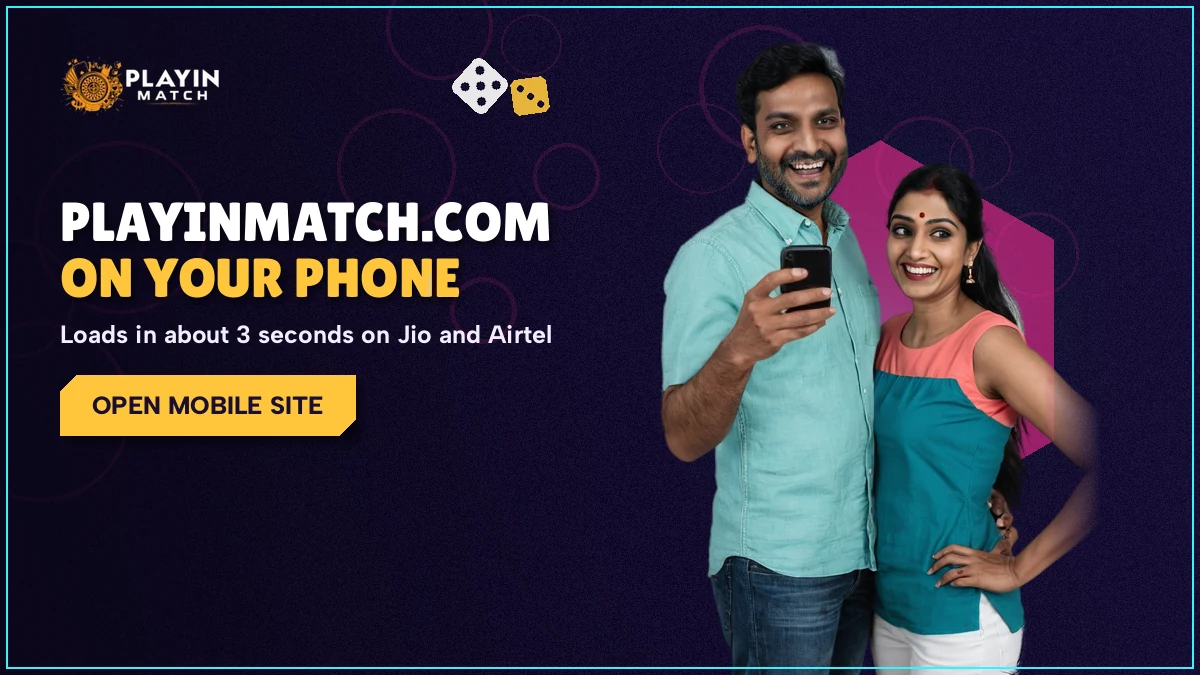 PlayinMatch m. address lobby open on an Android phone over mobile data