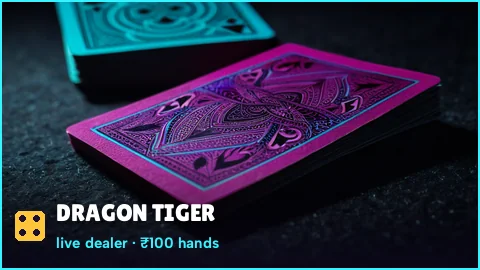 Dragon Tiger single-card face-off on a PlayinMatch live table