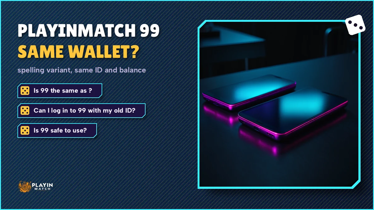 Player checking PlayinMatch 99 answers about login, safety and minimum withdrawal