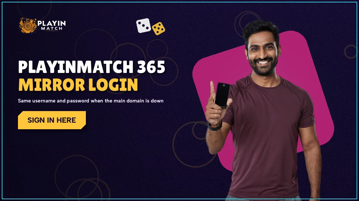 PlayinMatch player switching to the 365 mirror on a phone while the main address is blocked